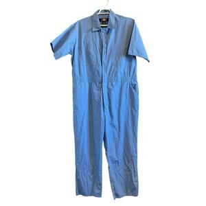 USA Works Coveralls Mens Size XL Regular Blue Workshop Maintenance